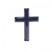 Hematite Cross Pendant 28x41mm